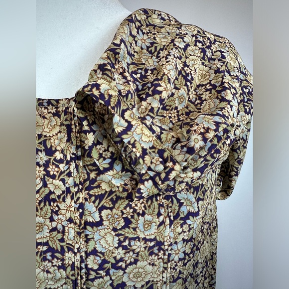 Lucky Brand Silk Floral Border Dress Size Small NWT - Picture 5 of 15